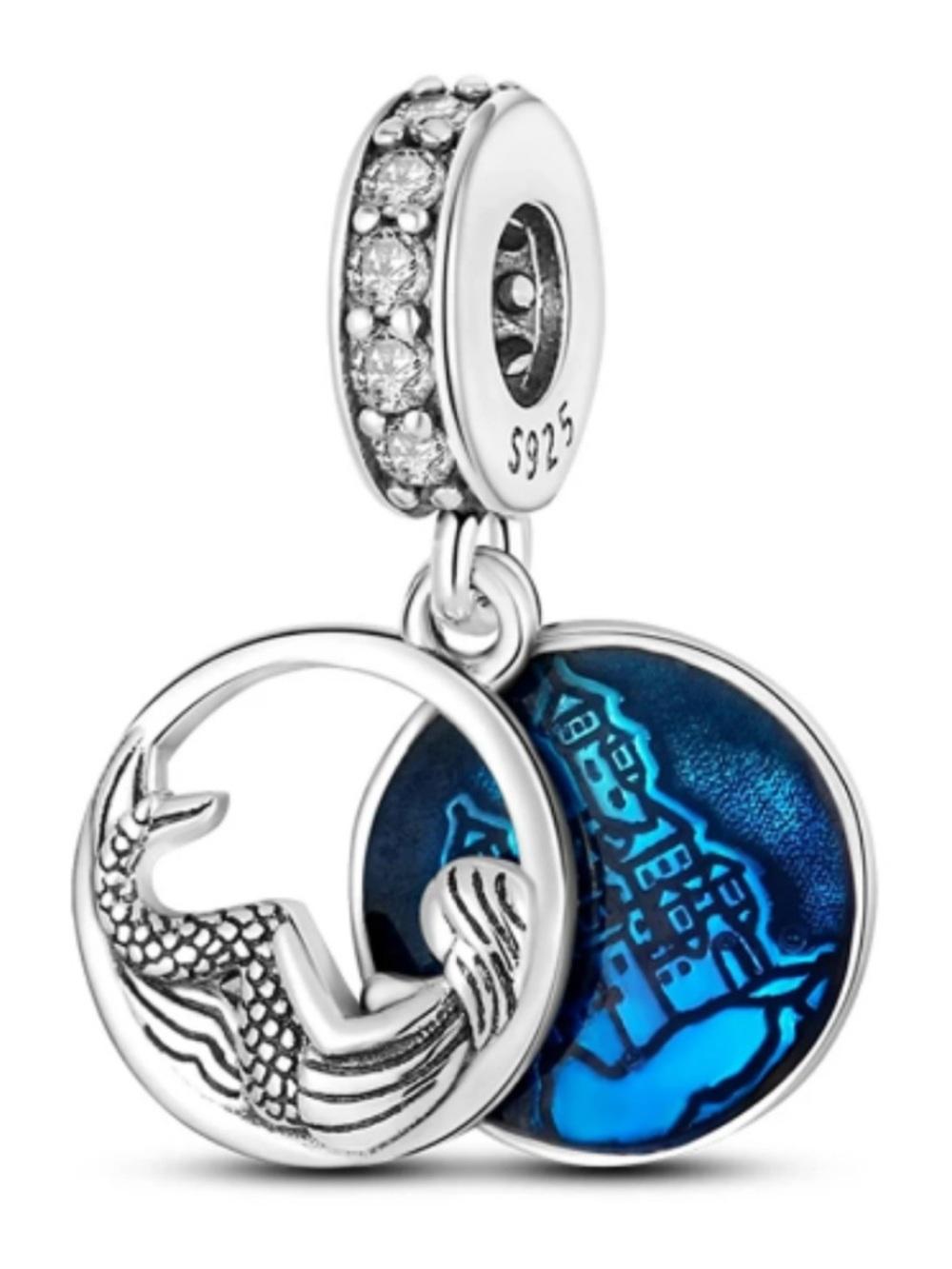 NWOT Mermaid Dangle Charm Sterling Silver 925